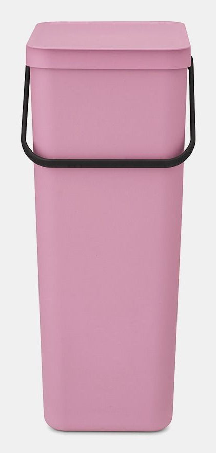 Brabantia Recyclingbox Sort & Go – 40 l – Kunststoff, rechteckig – rosa
