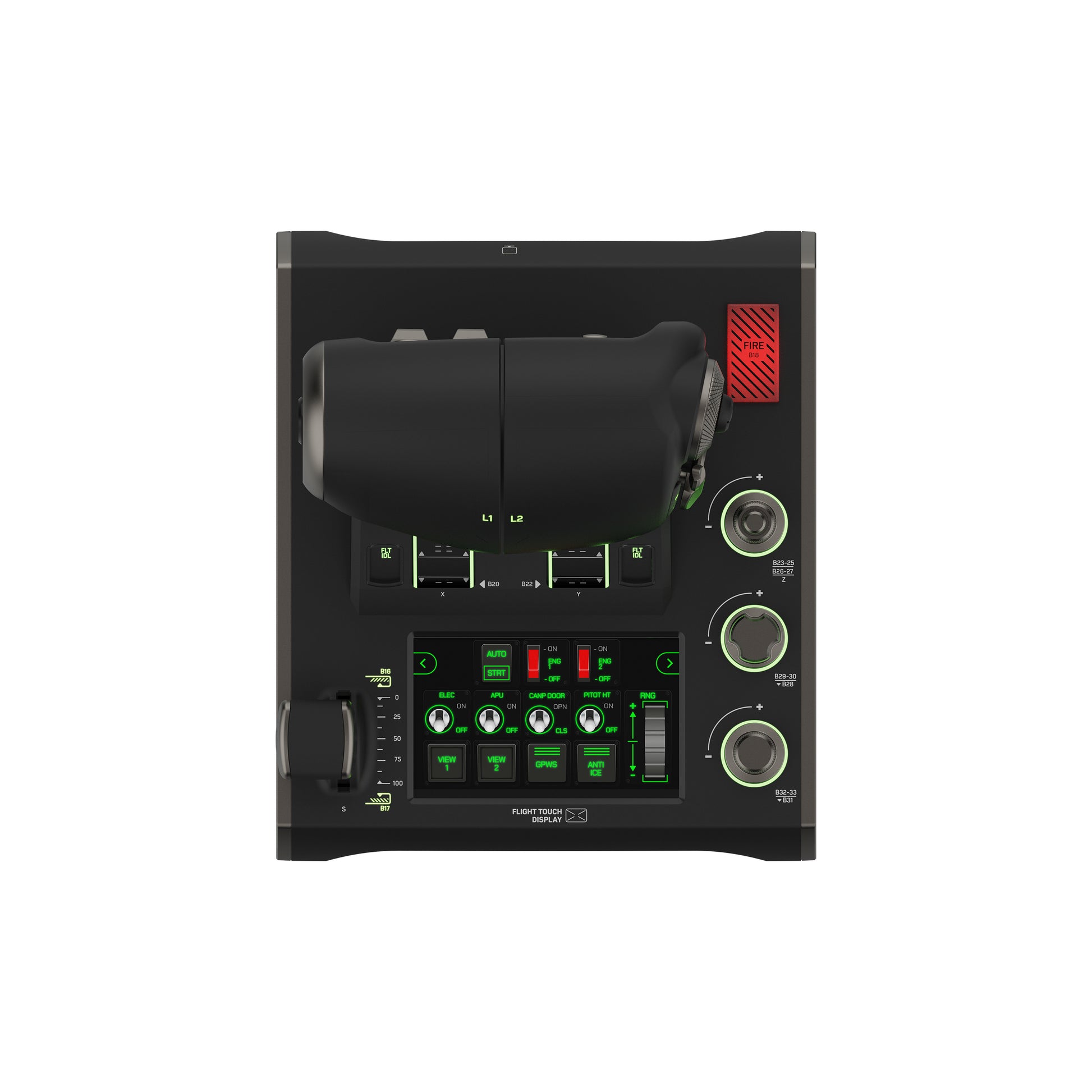 Turtle Beach VelocityOne Flightdeck – Joystick – USB (kabelgebunden), Schwarz, für PC (Windows 10, Windows 11)