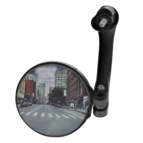 T'nB Lenkerendspiegel – Ø 70 mm, 360° verstellbar – für Lenker Ø 25 mm – schwarz – 1 Stk.