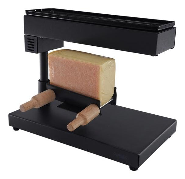 Furber. Furber Raclette-Gerät F00681 – 600 W, 1 Käsehälfte – Schwarz/Edelstahl