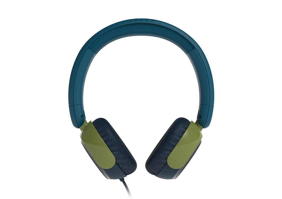 Philips TAK2000CT/00 Kinderkopfhörer – On-Ear, Stereo, Kabel, 3,5 mm Klinke, 85 dB Lautstärke-Limit, Blaugrün