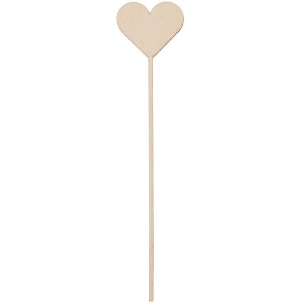 Rico Design Aufsteller Herz – 26 × 5 × 0,35 cm – Holz, beige