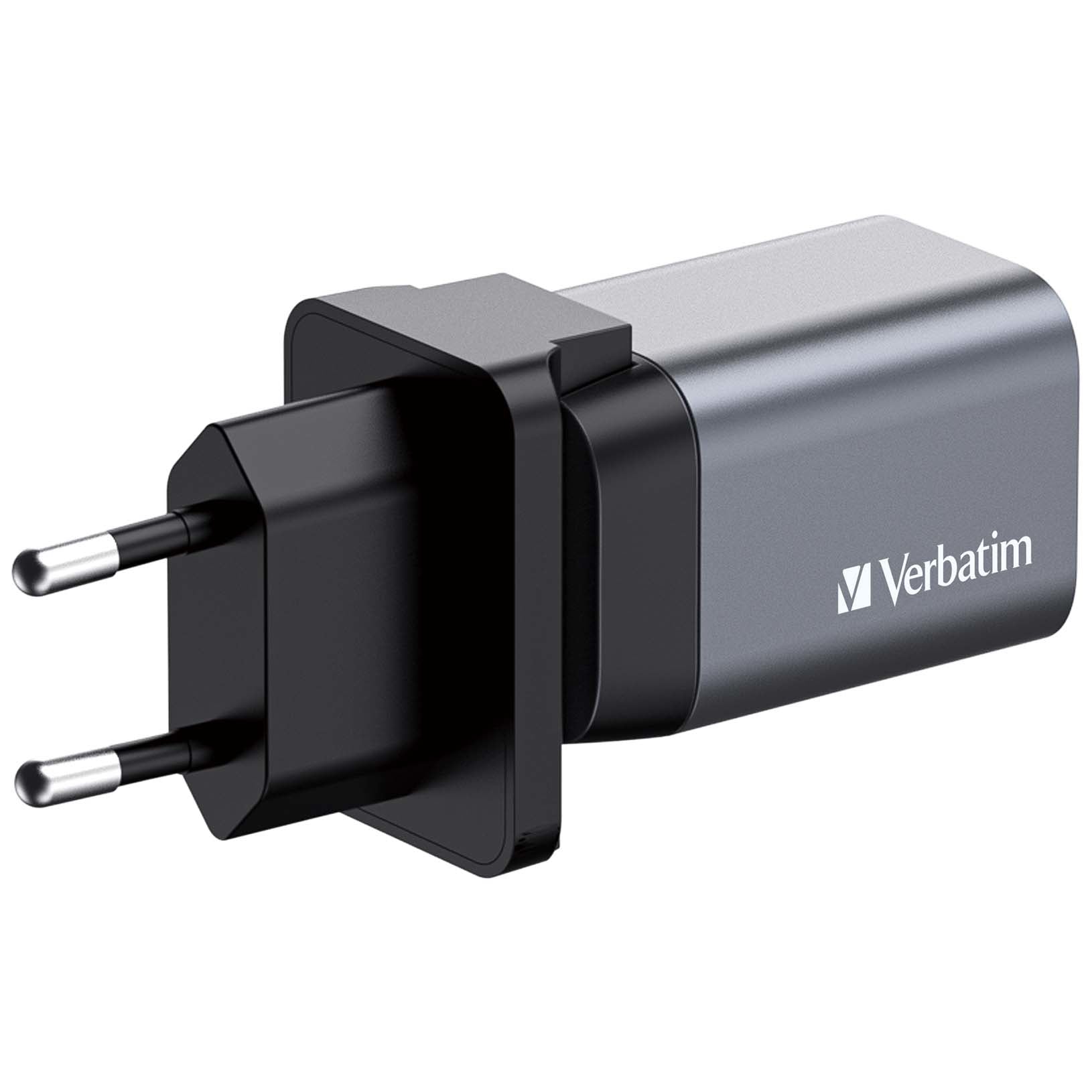 Verbatim GNC-35 USB-Ladegerät 35 W – USB-C×1, USB-A×1 – PD, PPS, QC 3.0, GaN
