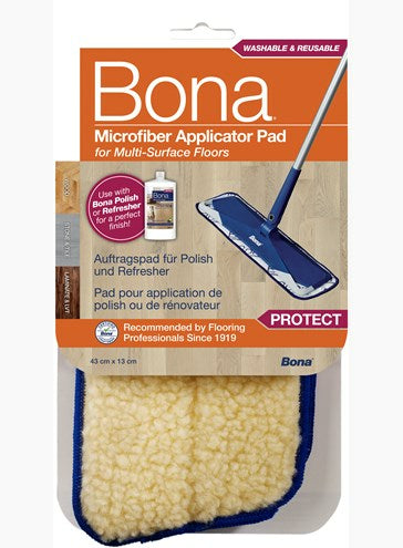 Bona Mikrofaser-Mopp-Pad CA101025 – beige – 15 cm – 1 Stk.