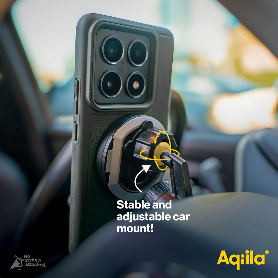 Aqiila Magnetladegerät Kabelloses Ladegerät 15 W – Qi2, MagSafe-kompatibel – für Smartphones