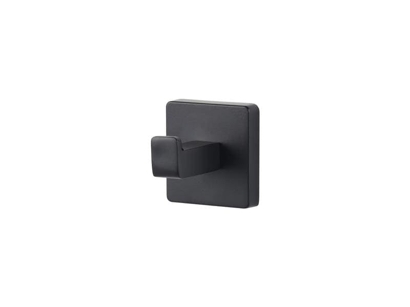 COCON Handtuchhalter – 5×5×5,3 cm, Zink, 3 kg, zum Schrauben, Schwarz