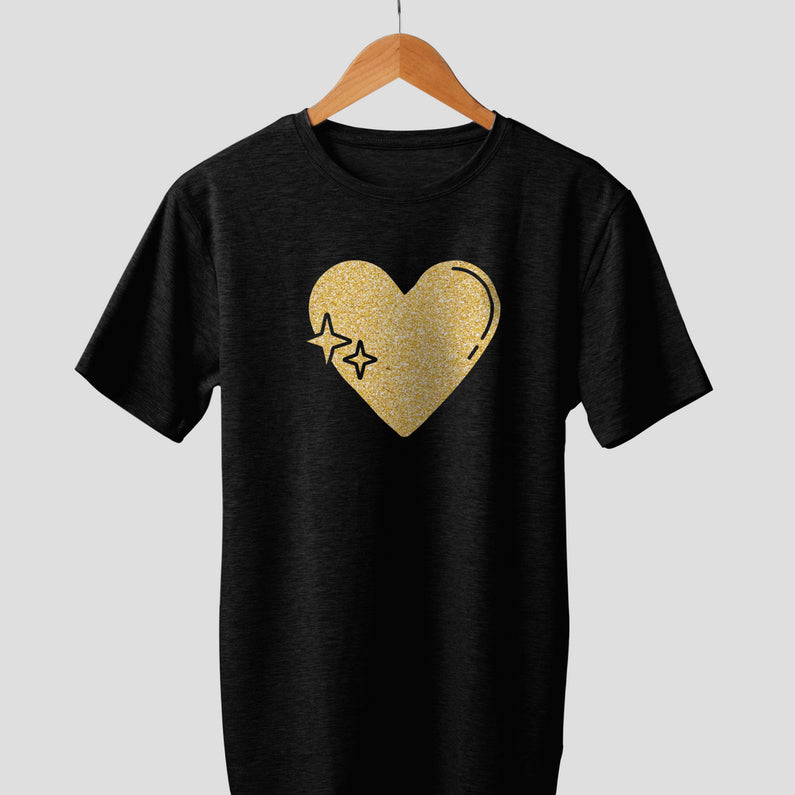 Cricut Aufbügelfolie – Glitzer – Gold – 241×483 mm – für Cricut Joy Xtra Schneideplotter