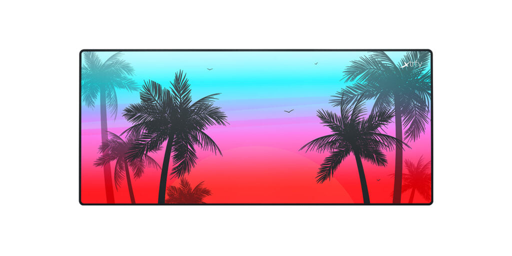 CHERRY XTRFY GP5 Miami XL – Gaming-Mauspad – 920 × 400 mm, Stoff, Gummi, Mehrfarbig (Blau)
