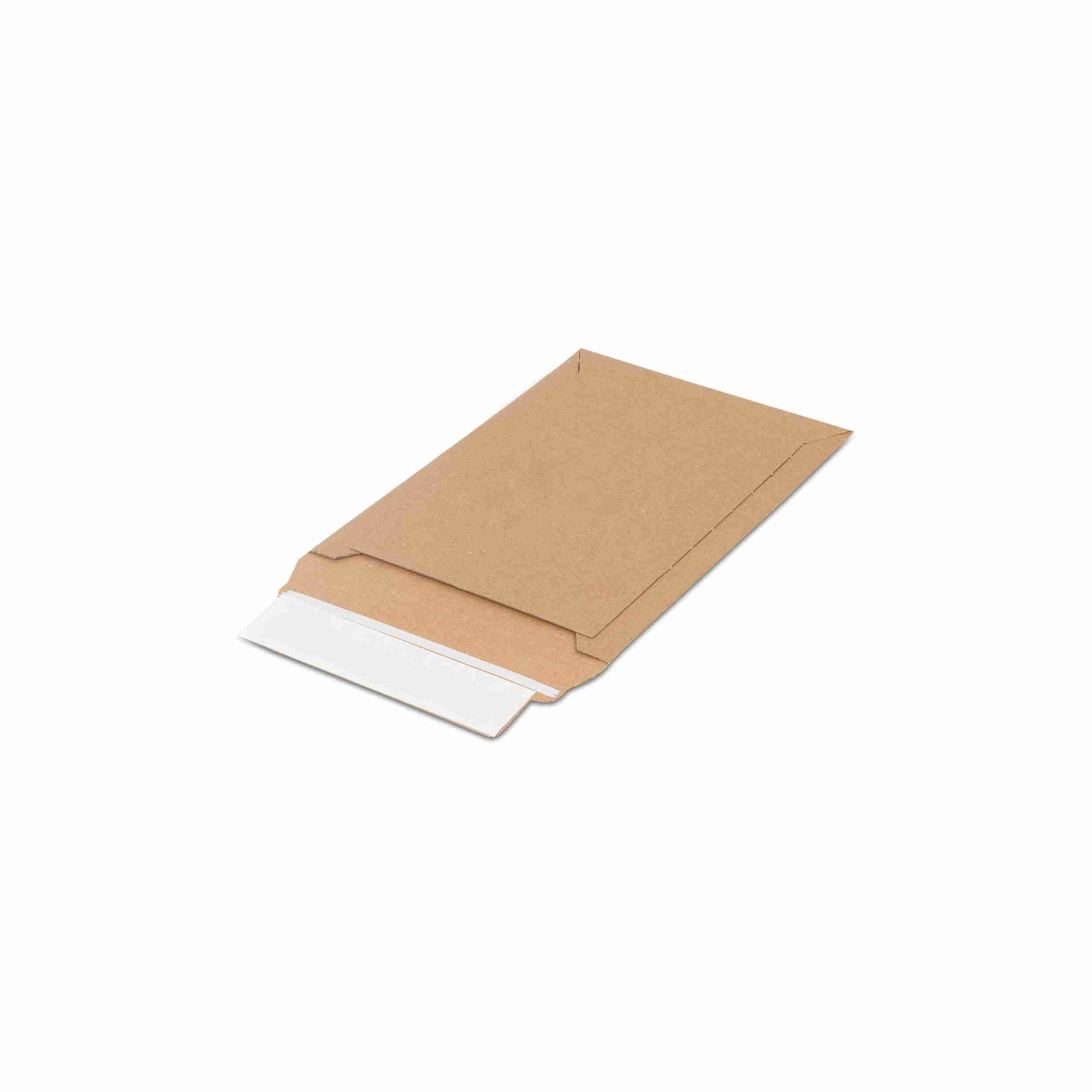 Model Karton-Versandtasche – 250 × 170 × 30 mm, selbstklebend, Karton, braun – 1 Stk., ab 20 Stk.