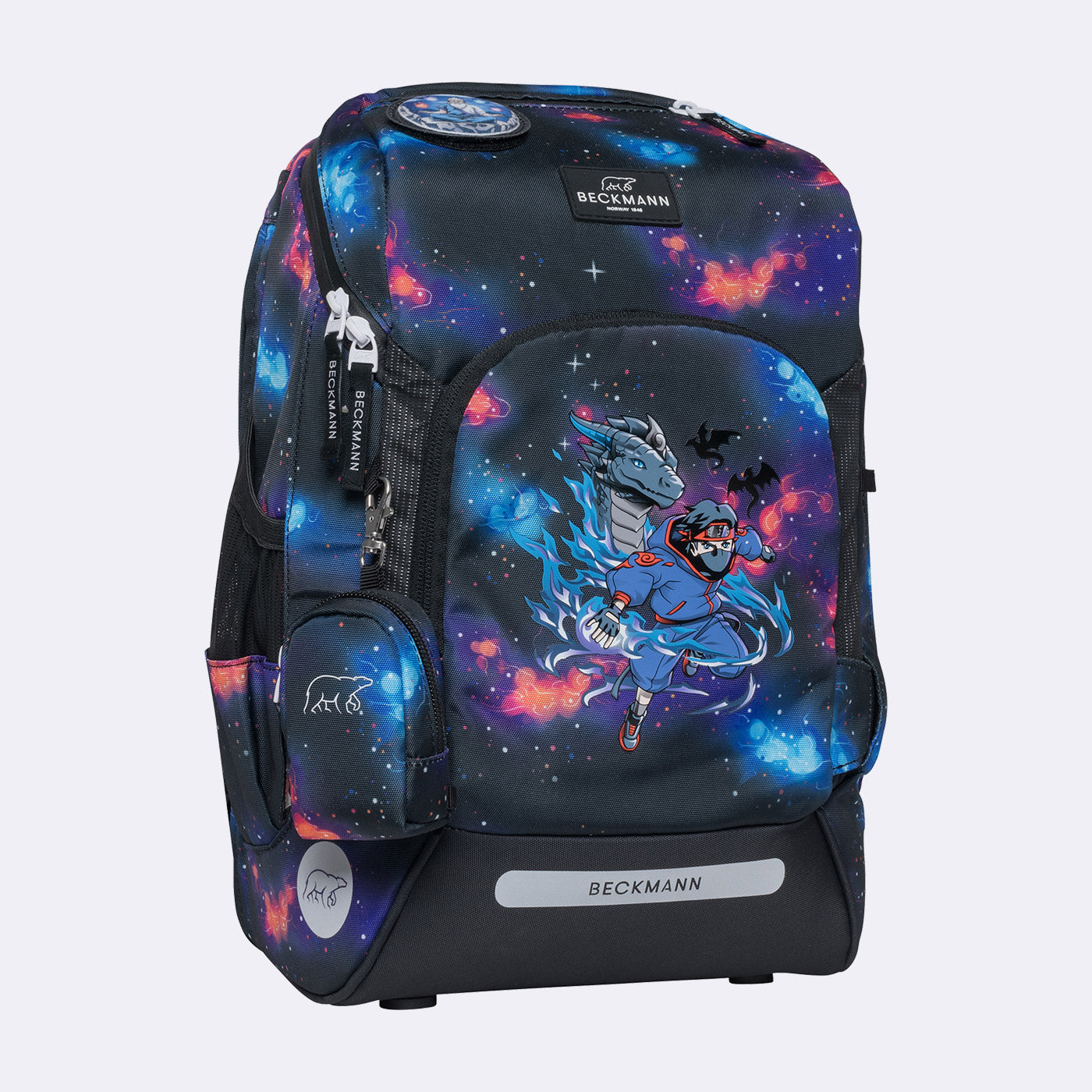 Beckmann Schulrucksack Active Air FLX – 6-teilig – Ninja Elements