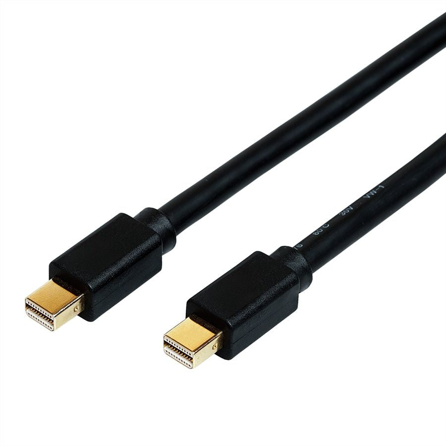ROLINE Mini DisplayPort Kabel DP 1.4 8K 60 Hz – 2 m – für Geräte mit Mini DisplayPort