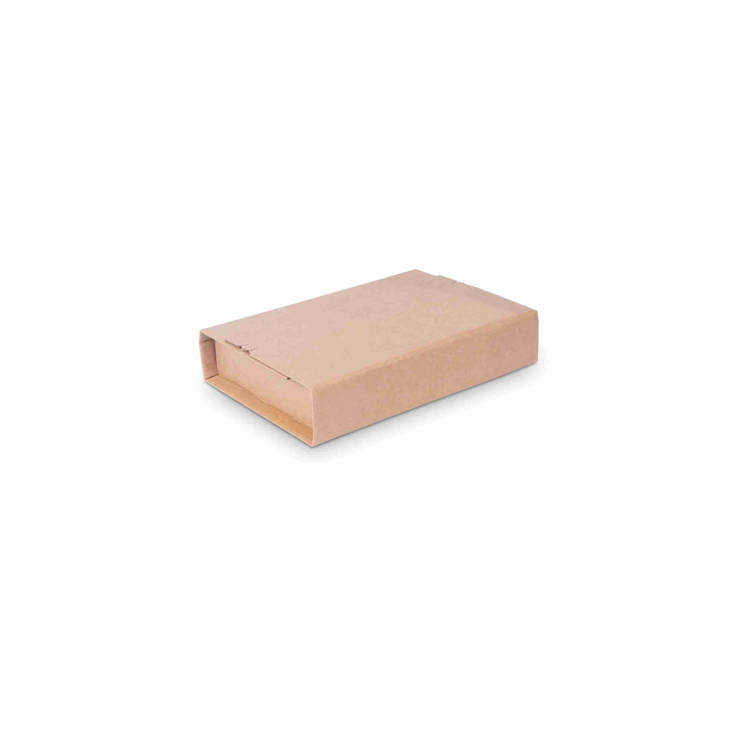 Model Versandverpackung – 250 × 190 × 85 mm, braun, Automatikboden, selbstklebend – 1 Stk., ab 200 Stk.