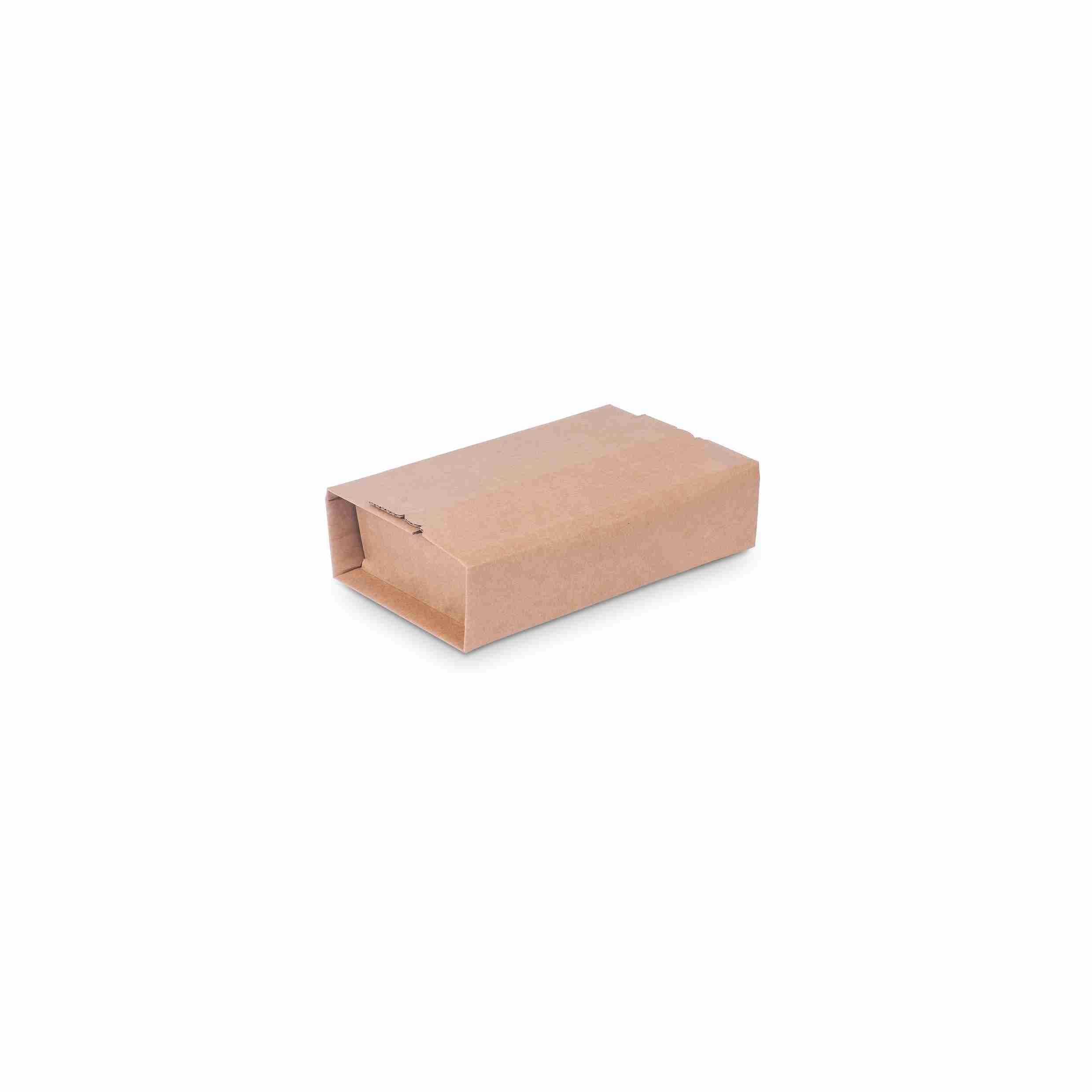 Model Versandverpackung – 230 × 165 × 70 mm, braun, Automatikboden, selbstklebend – 1 Stk., ab 500 Stk.