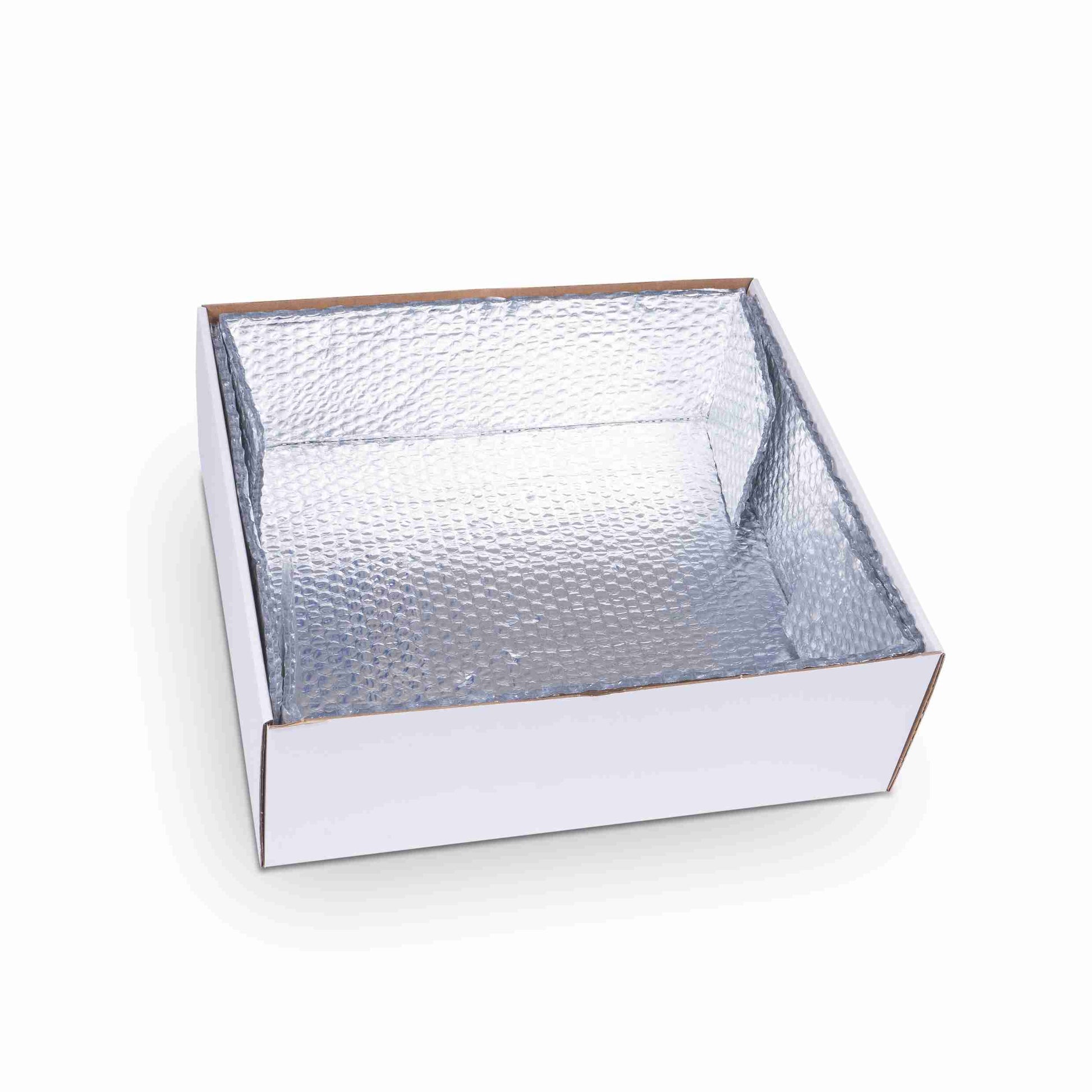 Frische verpackung Teleskopbox – 416 × 388 × 145 mm, weiss, Wellkarton, nassfest, Deckel – 1 Palette (500 Stk.)