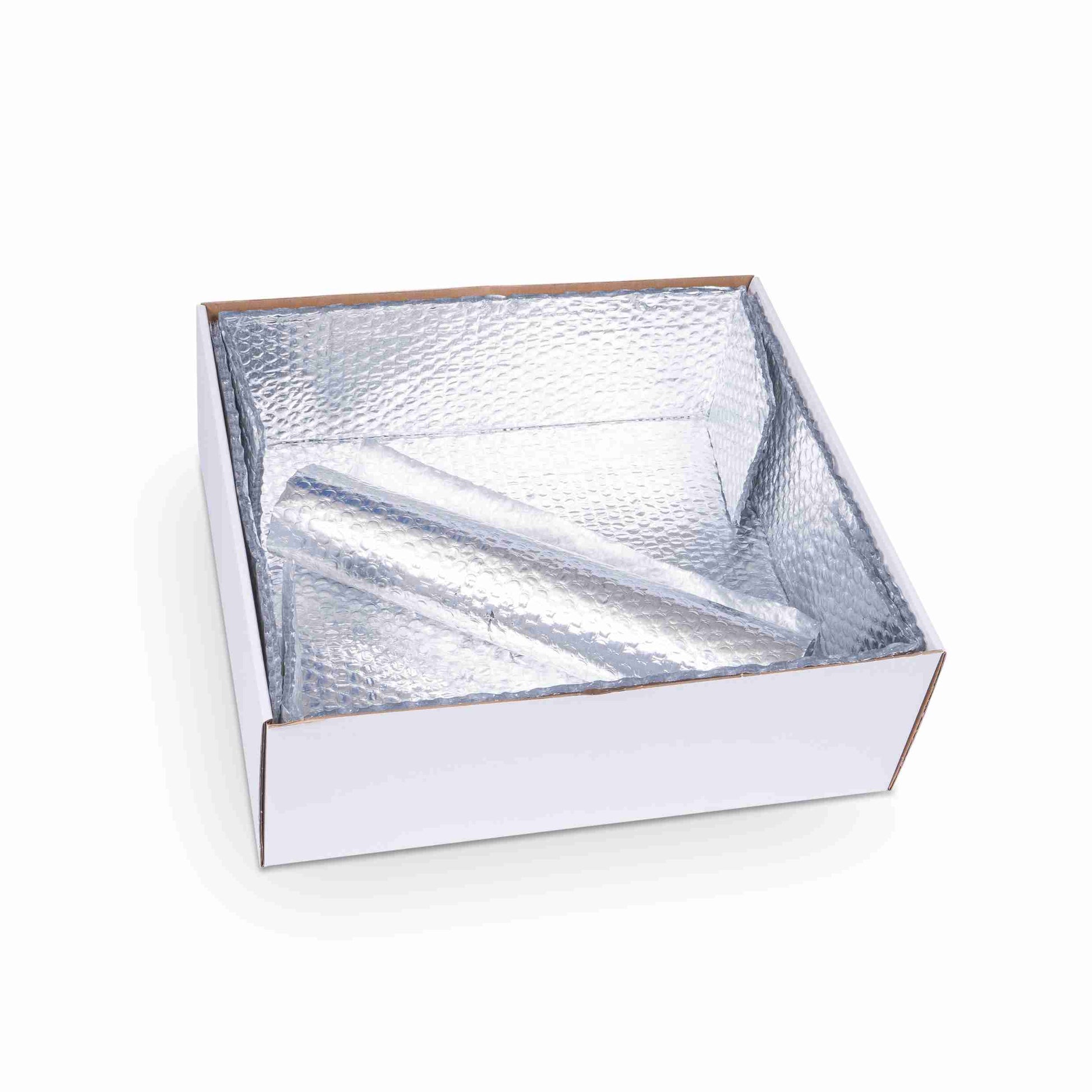 Frische verpackung Teleskopbox – 416 × 388 × 145 mm, weiss, Wellkarton, nassfest, Deckel – 1 Palette (500 Stk.)