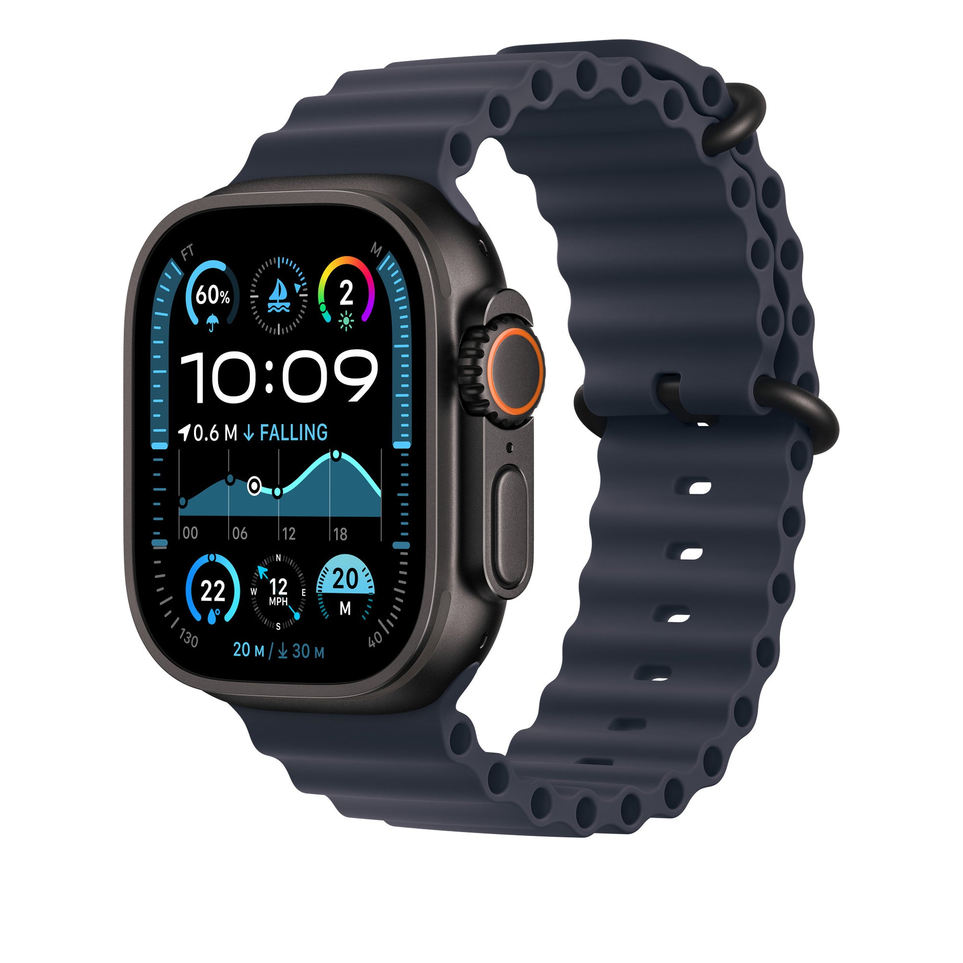 Apple Navy Ocean Band Ext - B Tit – Band – für Apple Watch 49 mm