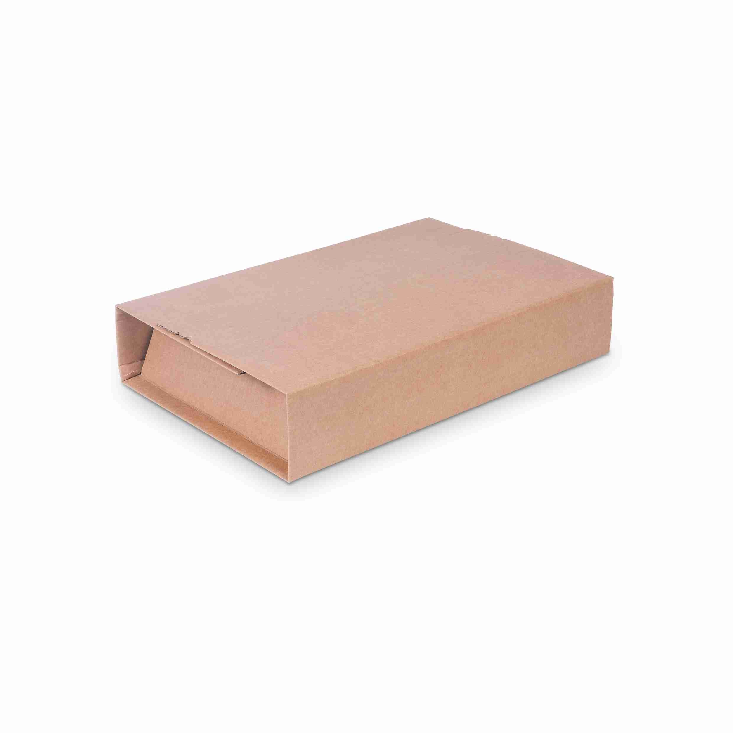 Model Versandverpackung – 430 × 310 × 90 mm, braun, selbstklebend – 1 Stk., ab 200 Stk.