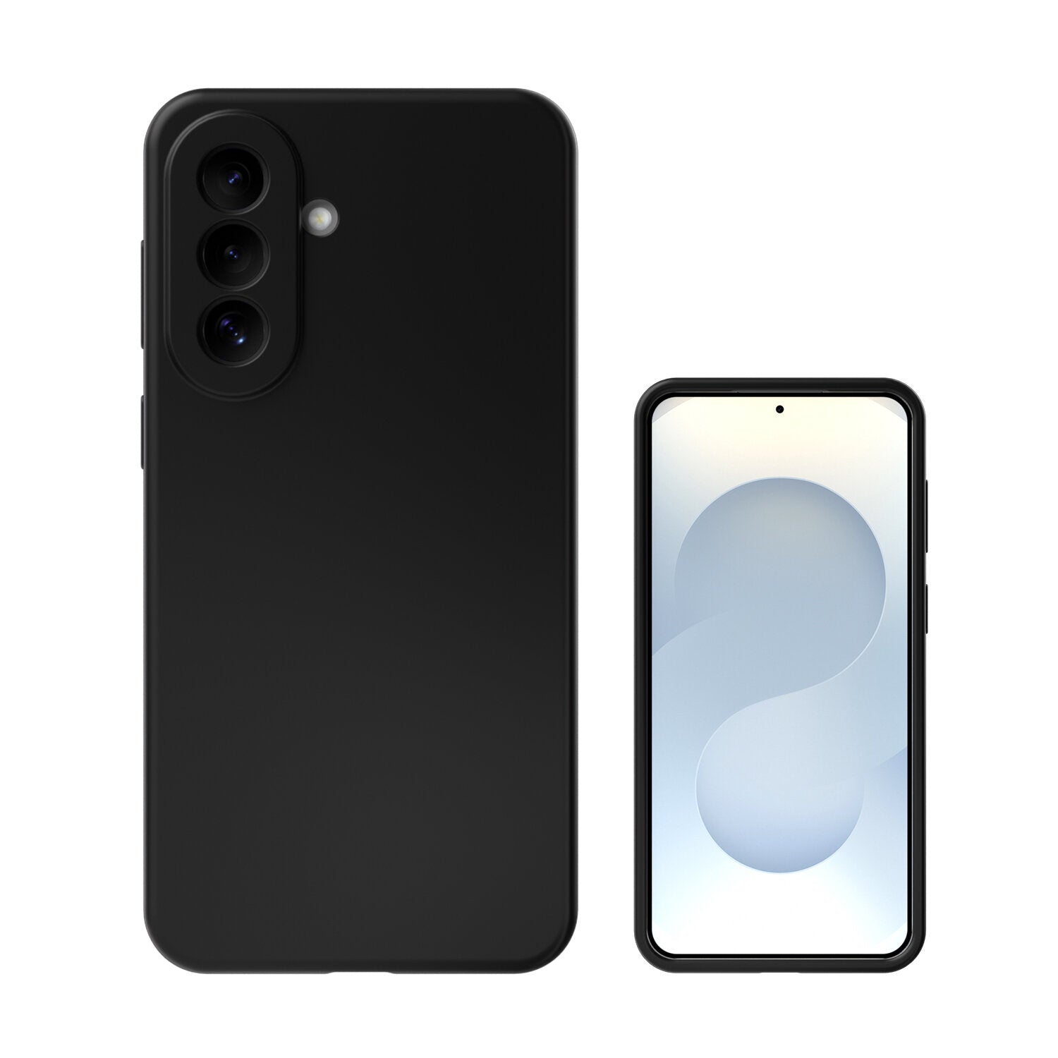 4smarts Backcover – für Samsung Galaxy A57 (5G), Silikon, Schwarz, kratzresistent