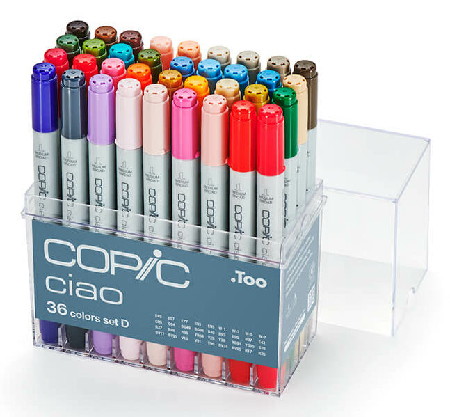 Copic Non-Permanent-Marker Ciao – sortiert – 36er-Set – deckend