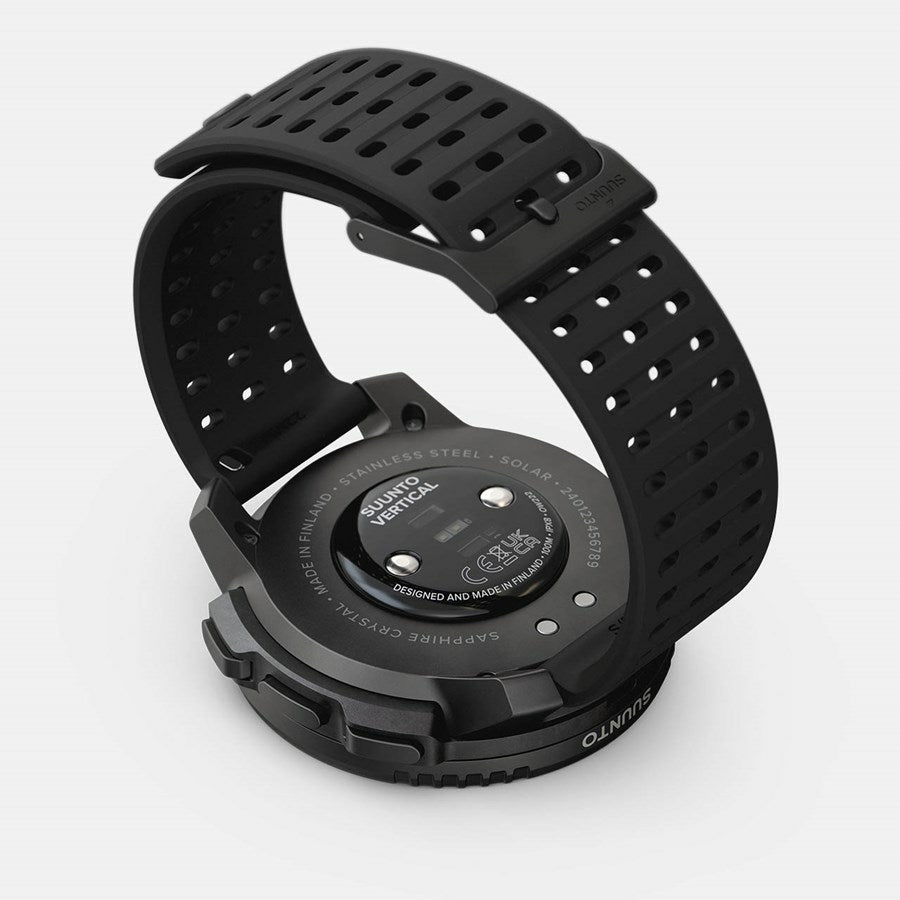 Suunto Vertical Solar 49 mm GPS – Glasfaserverstärktes Polymer Schwarz, Sportband, S/M, 100 m