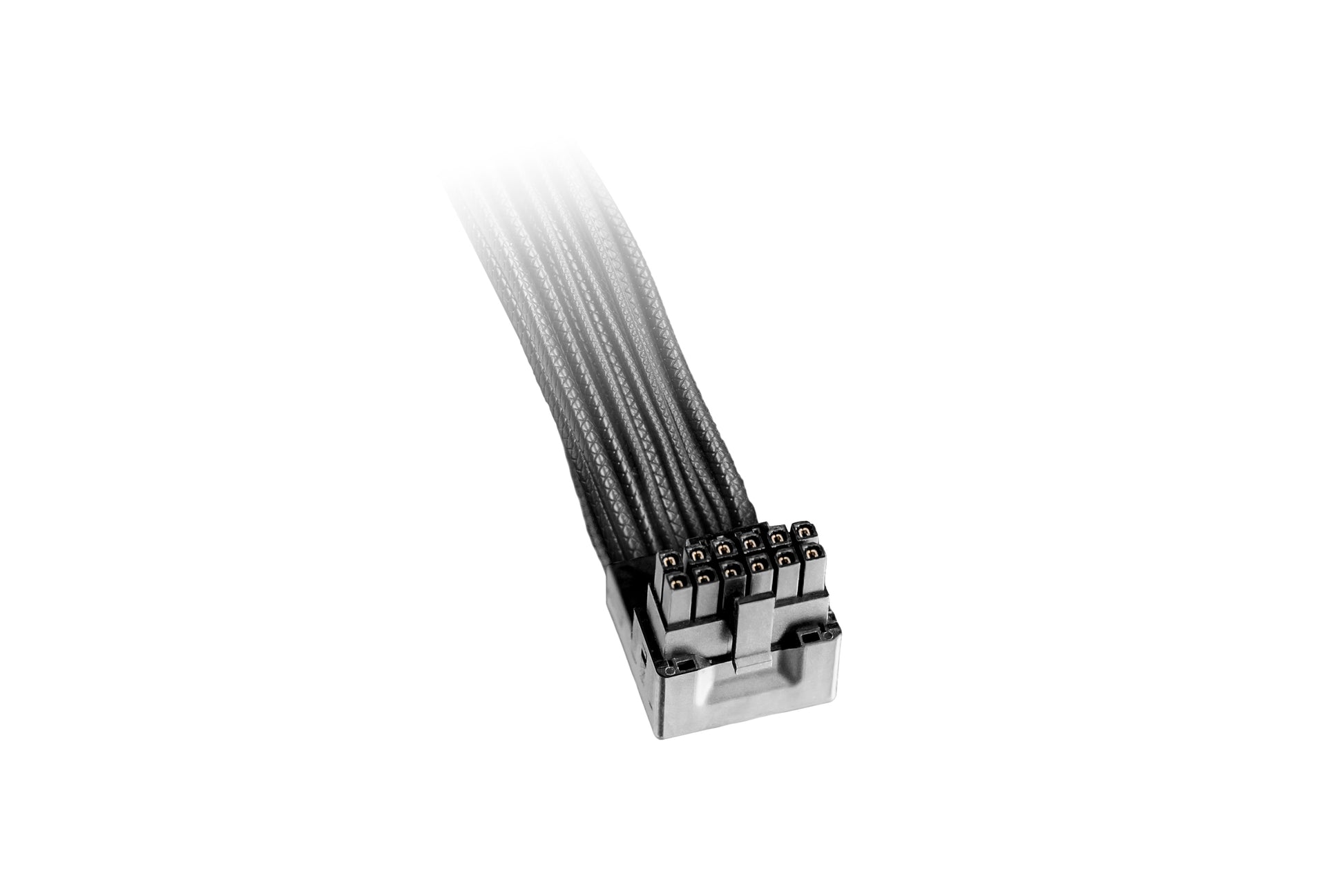 be quiet! be quiet 12V-2×6–12VHPWR Stromkabel – 0,7 m, gerade–90° gewinkelt, schwarz, für Grafikkarten