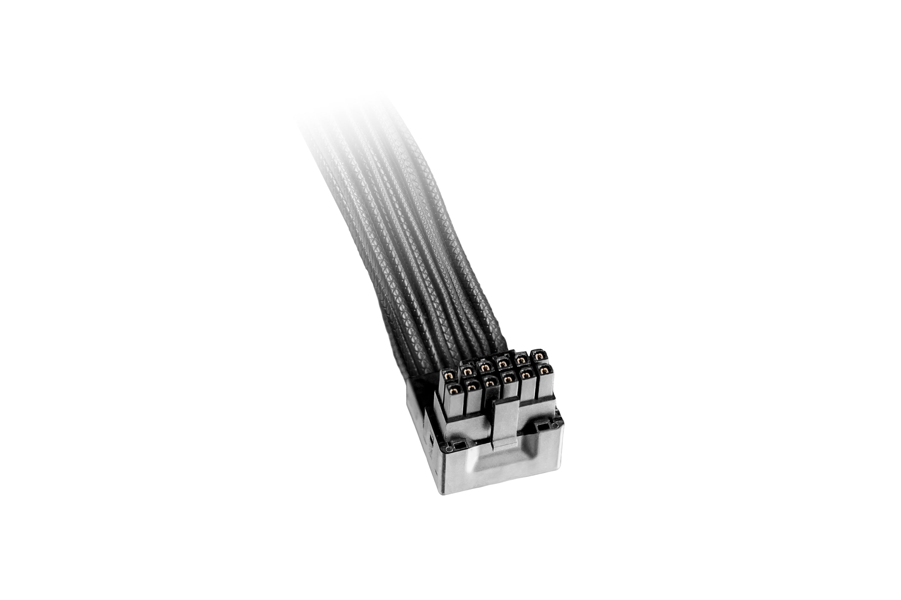 be quiet! be quiet 12V-2×6–12VHPWR Stromkabel – 0,7 m, gerade–90° gewinkelt, schwarz, für Grafikkarten