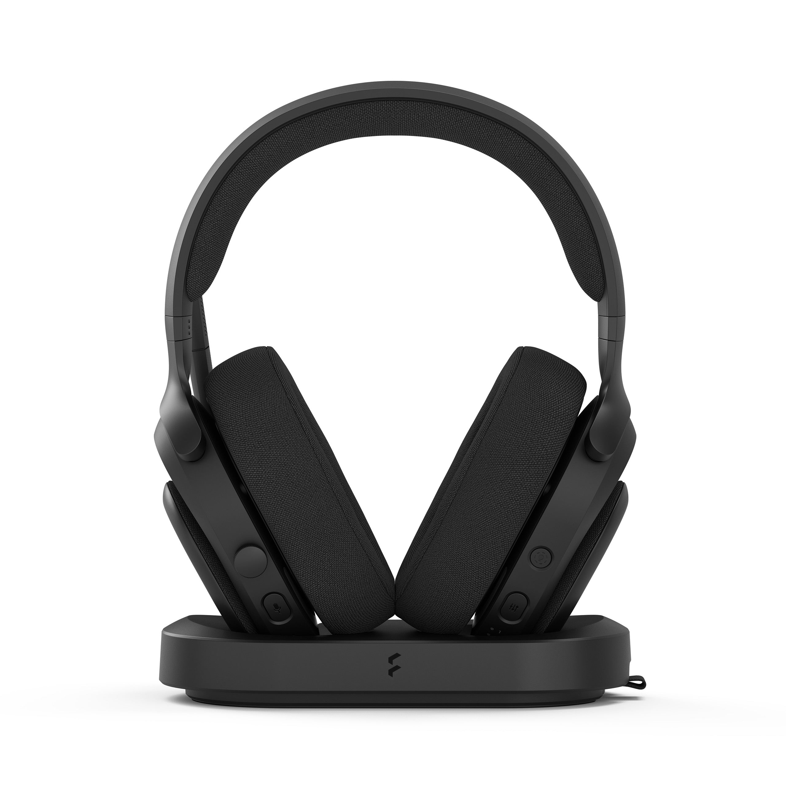 Fractal Design Scape Dark Gaming-Headset – On-Ear, Stereo, Kabel + BT, mit Ladestation, Schwarz