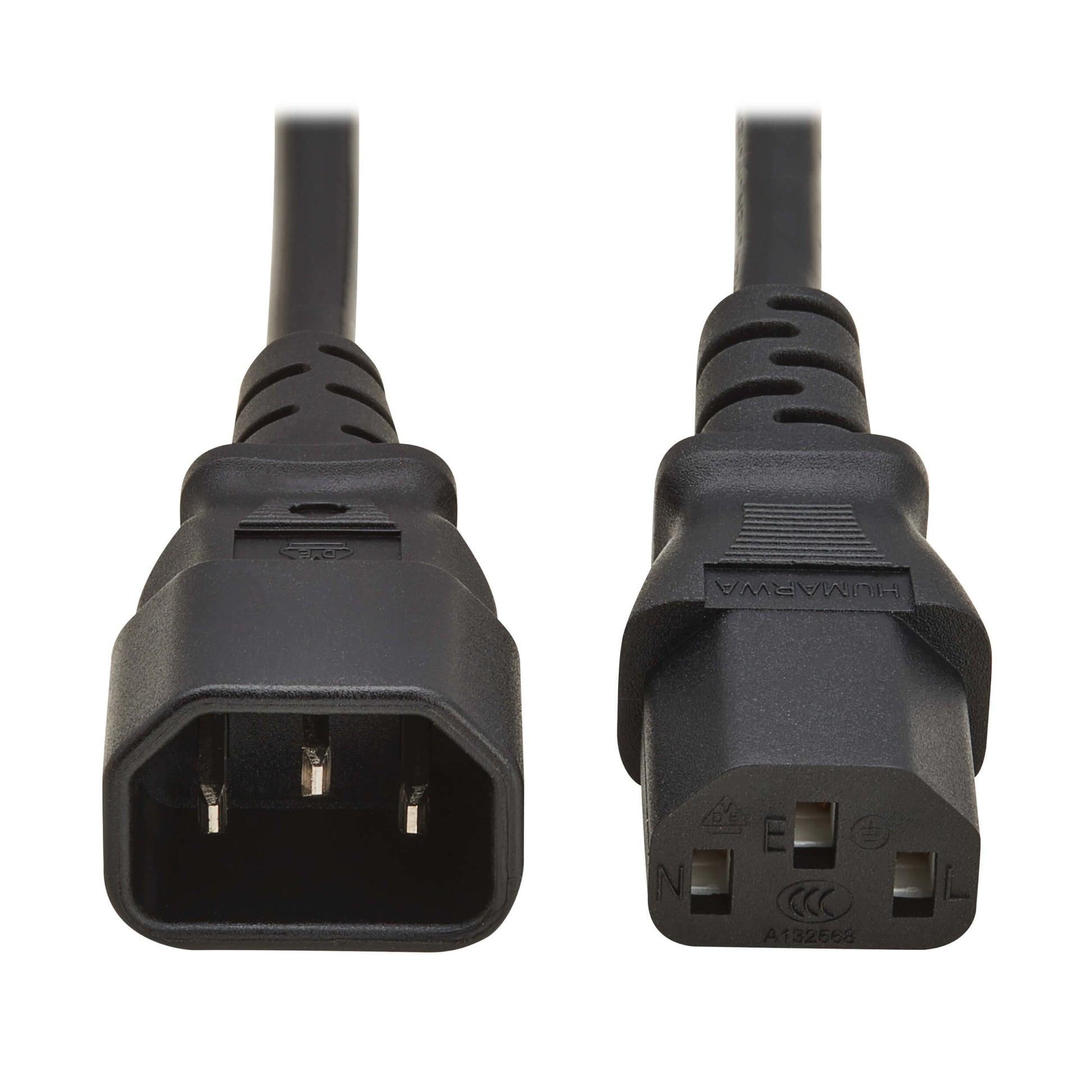 Eaton Netzkabel, IEC C13 auf IEC C14, 250 V, 10 A, 2 m, Schwarz