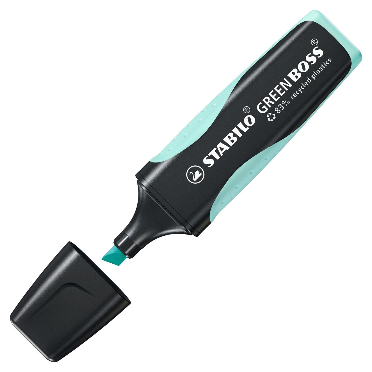 STABILO BOSS Textmarker Pastelltürkis – Keilspitze, 2–5 mm, nachfüllbar