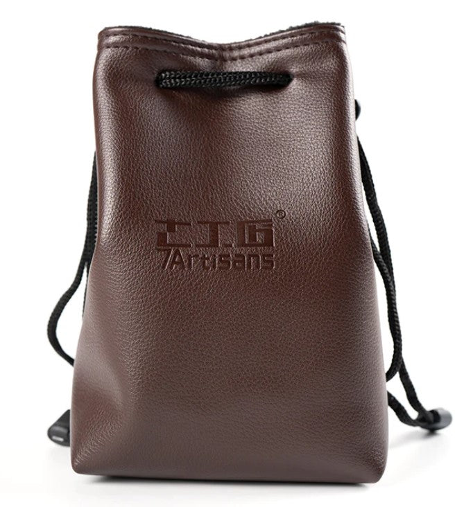 7Artisans Kameratasche – Kunstleder, Kordelzug – für spiegellose Systemkameras – Braun