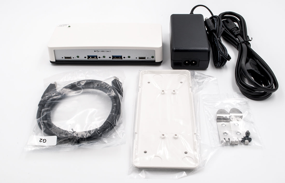 EXSYS EX-1250V USB-Hub – 2× USB-A, 2× USB-C, für Windows/Mac/Linux