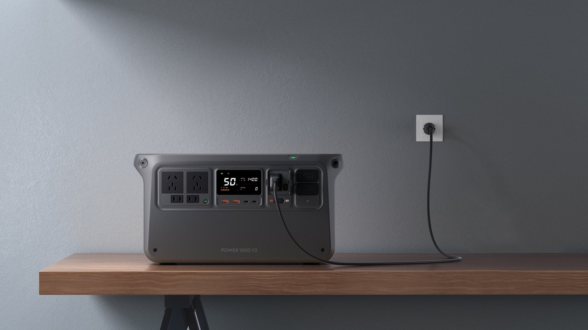 DJI Power 1000 V2 – Powerstation, 1024 Wh, 2600 W AC, LiFePO4, 6× AC, LCD, Wireless Charger