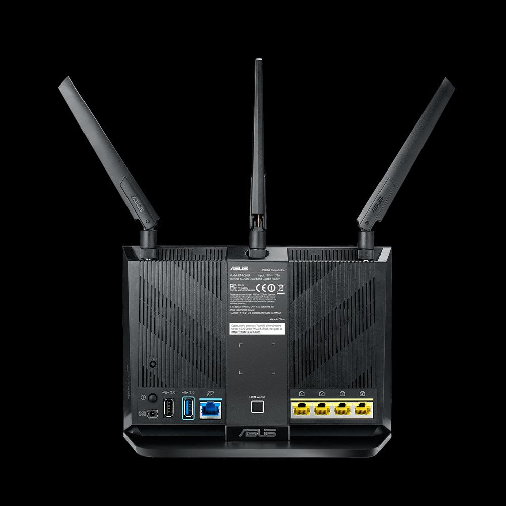 ASUS RT-AC2900 – WLAN-Router, Wi-Fi 5, bis 2917 Mbit/s, 4x RJ-45, 1x USB 3.2 Gen1, 1x USB 2.0