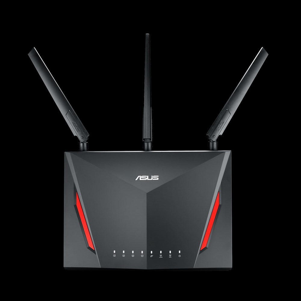 ASUS RT-AC2900 – WLAN-Router, Wi-Fi 5, bis 2917 Mbit/s, 4x RJ-45, 1x USB 3.2 Gen1, 1x USB 2.0