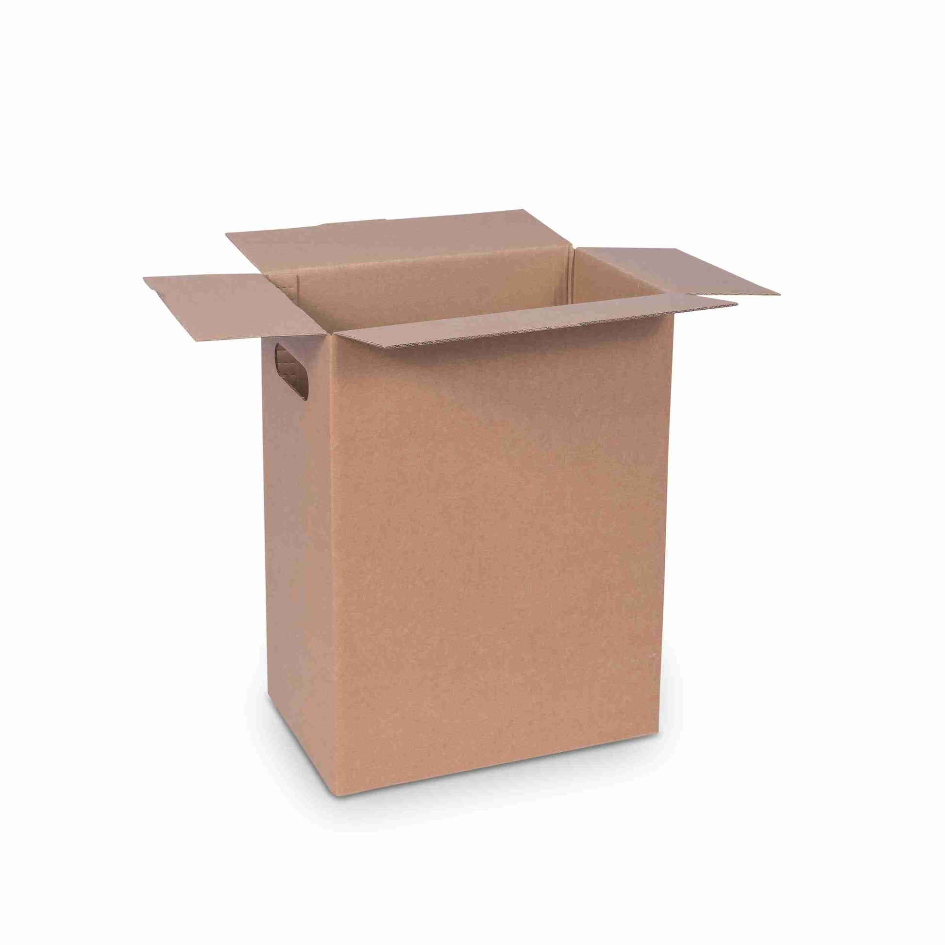 Model Flaschenverpackung – für 6 × 1,0 l, max. 350 mm & Ø90 mm – 270 × 180 × 354 mm, braun, Einlage – 1 Stk., ab 200 Stk.