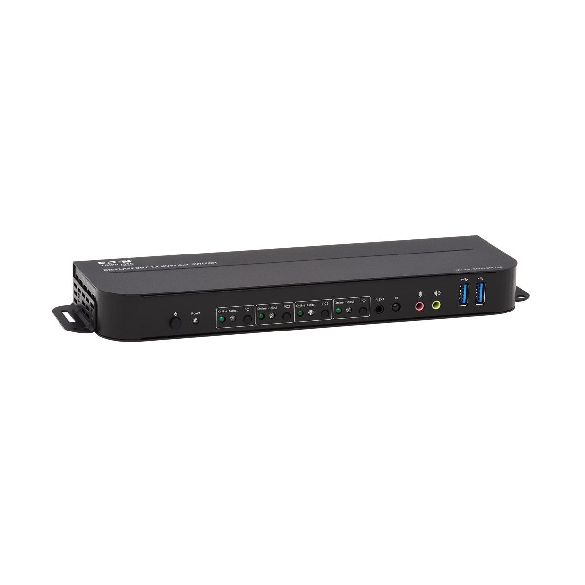 Tripp Lite B005-DPUA4 – 4-Port DP/HDMI KVM-Switch – 4K/60 Hz, USB 3.0-Hub, Audio