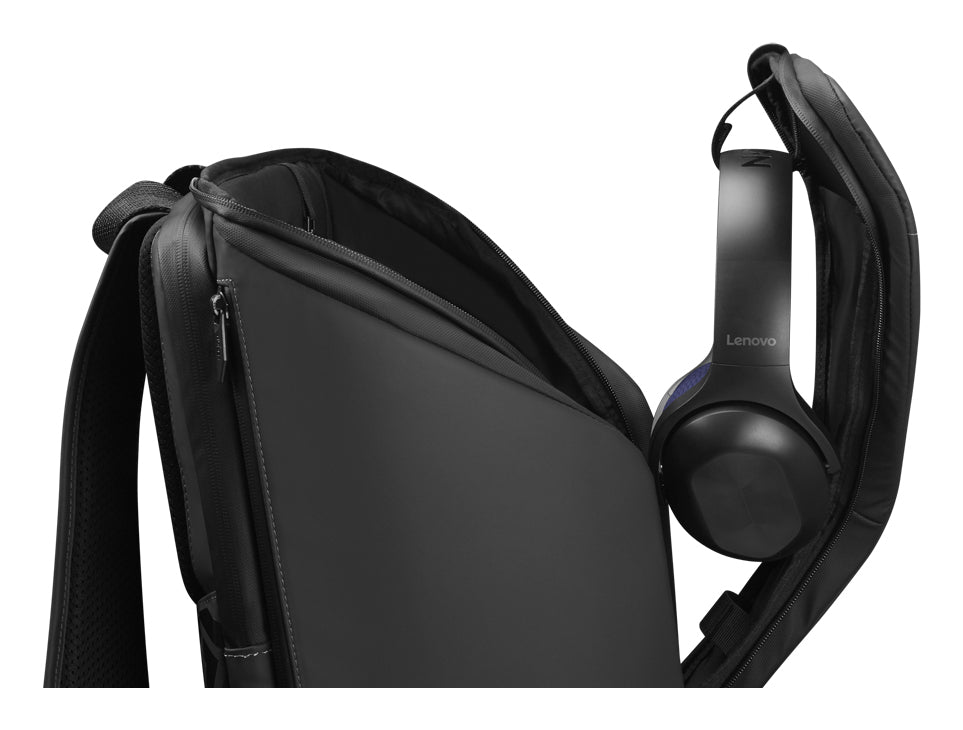 Lenovo Notebook-Rucksack bis 16" – wasserfest, schockresistent – Schwarz