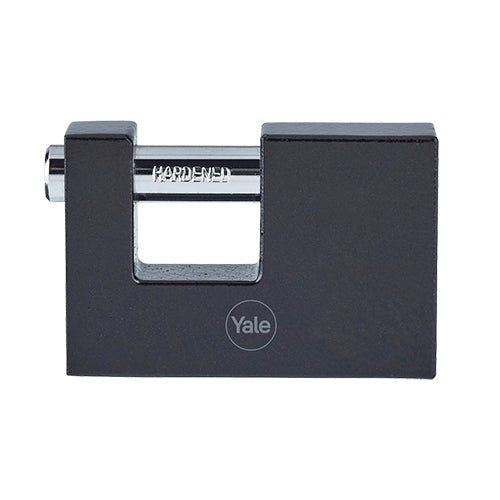 Yale Y113BL Mechanisches Vorhängeschloss – Stahl, Bügel 19,6×36 mm, Sicherheitsstufe 3, Aussen, Schwarz