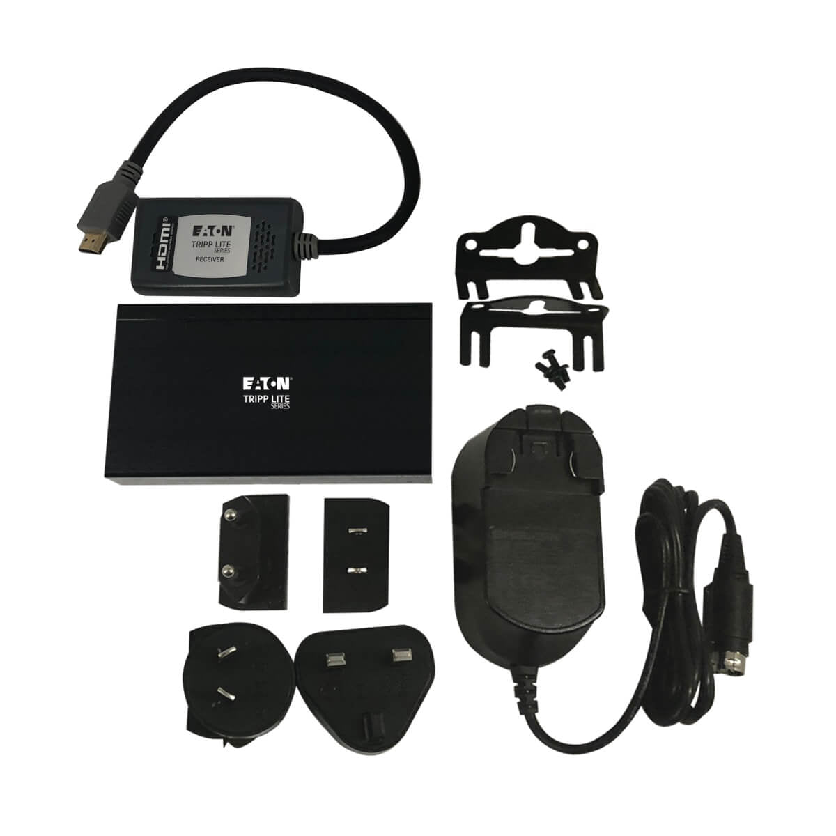 Tripp Lite B127A-1A1-BHPH – HDMI Extender-Set, über Cat5/5e/Cat6, 4K@60 Hz, 70,1 m, PoC, HDR, HDCP 2.2