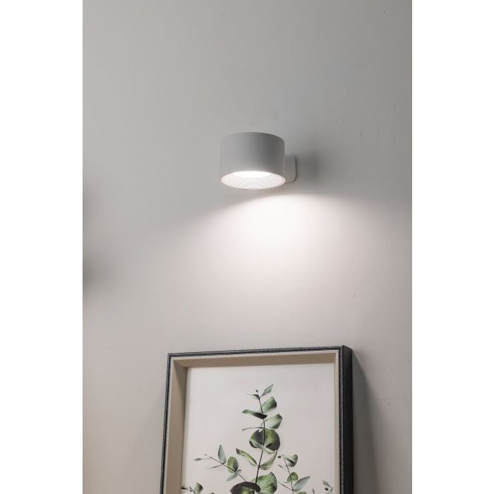 EGLO Wandleuchte Muraglie – Ø 7,5 × 4,5 cm, 140 lm, 5 W, 2700–6500 K, dimmbar, weiss, Akku, Touch