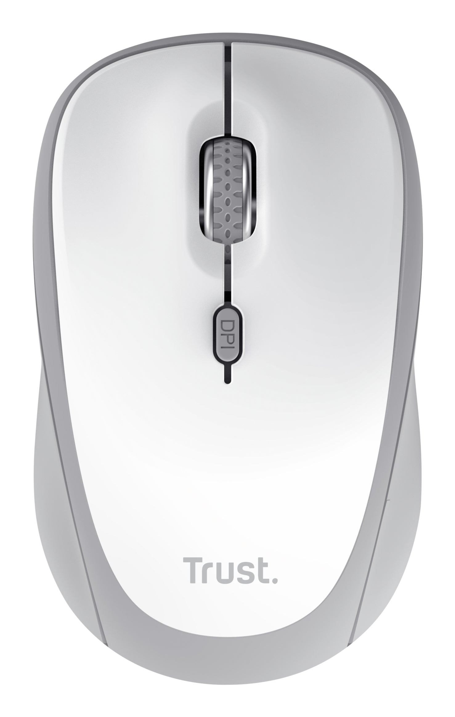 Trust Yvi+ multi Device – Maus – Kabellos (Bluetooth/2,4 GHz), 1600 DPI, beidhändig, Weiss