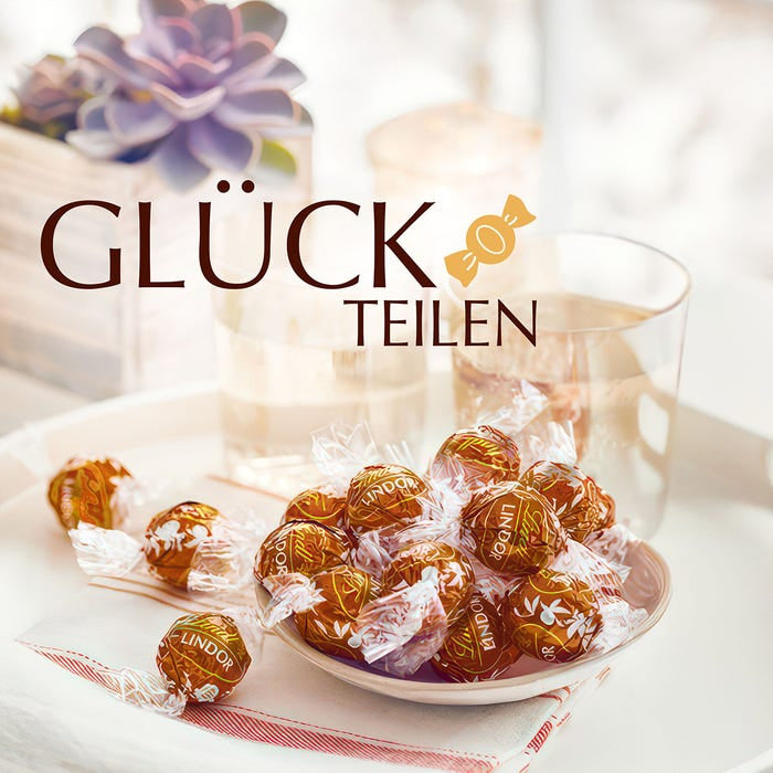 Lindt Lindor Schokoladenkugeln – Haselnuss – 80 Stück, 1 kg