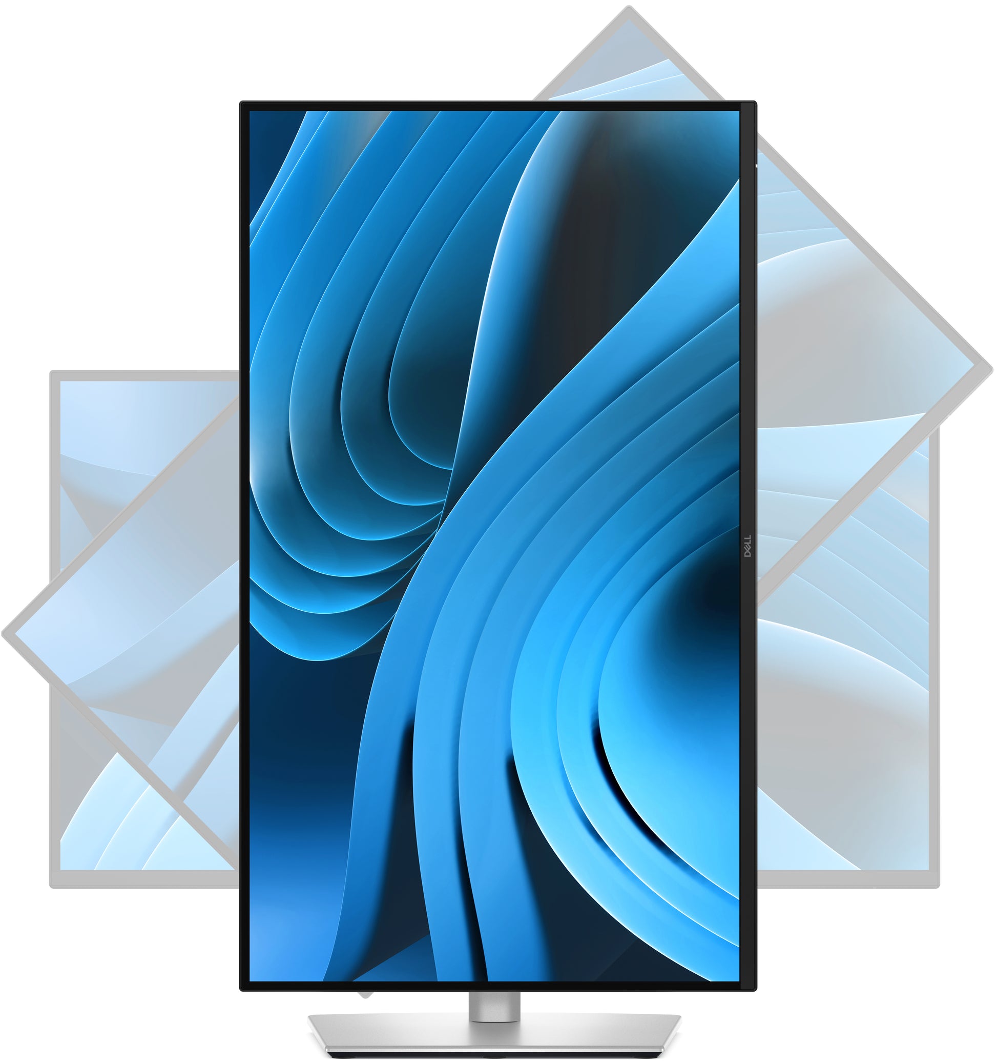 DELL P2725D – Monitor, 27", 2560 × 1440 (WQHD), LCD, Schwarz/Silber