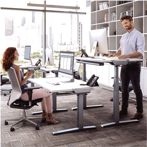Fellowes Tischplatte – 120 × 80 × 2,5 cm – weiss – für Levado, Cambio