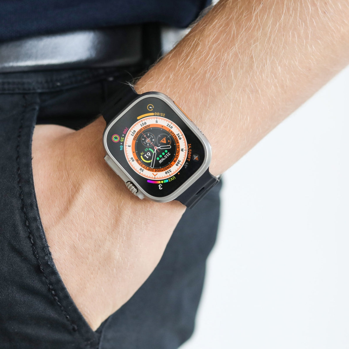 Vonmählen Wave Band 2 – Sportarmband, Schwarz, für Apple Watch