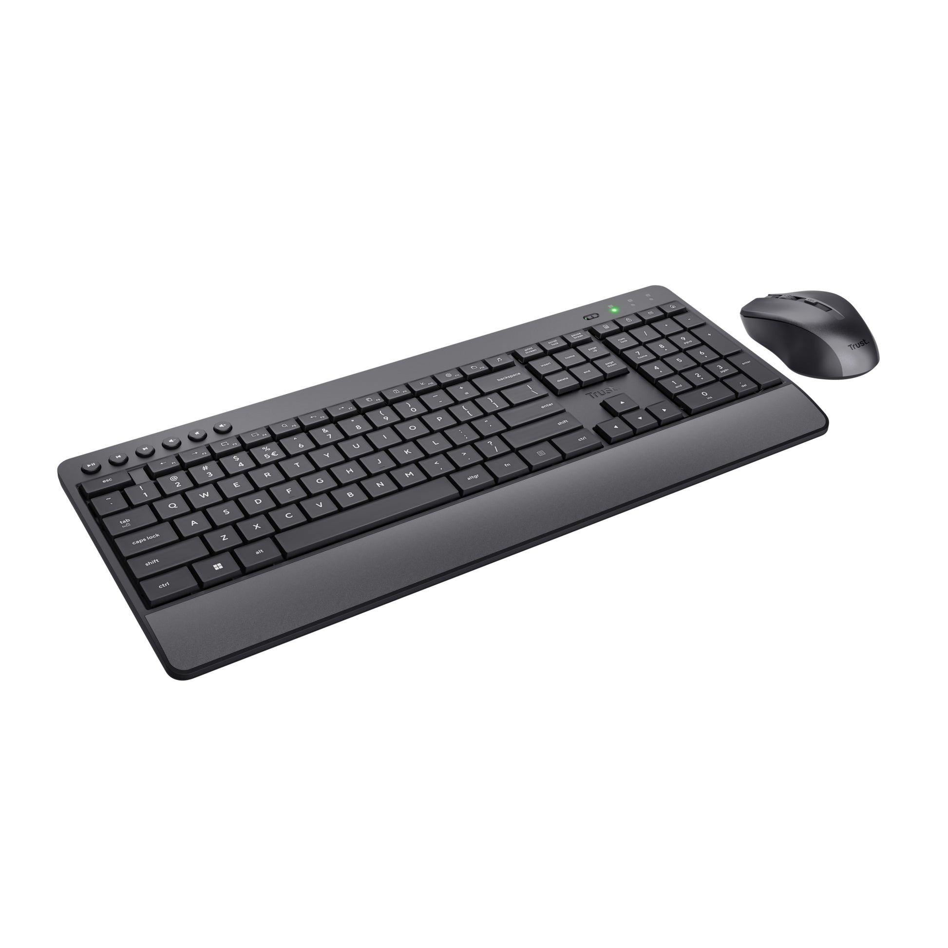 Trust Trezo – Tastatur, kabellos (2,4 GHz), CH-Layout (DE-CH) – für Windows, macOS & Chrome OS