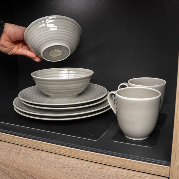 Silwy Geschirr-Set – Porzellan, beige