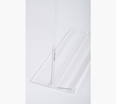 Exacompta Tischaufsteller – für A4 – 1 Fach – hoch – T-Form – transparent – Acryl