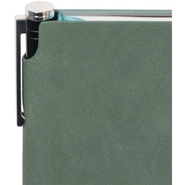 Kolma Notizbuch – A5 – punktiert – 144 Blatt – 80 g/m² – Stiftschlaufe, Einstecktasche, türkis