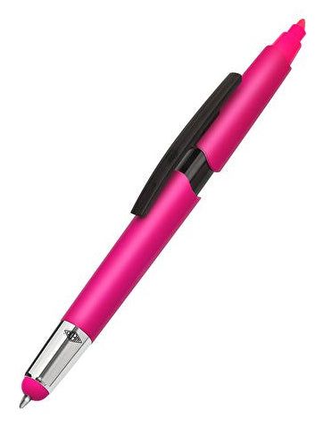 Wedo Eingabestift Touch Pen – für Smartphones, Tablets, 3-in-1, Kunststoff, Neonmix